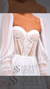 Свадебное платье в стиле бохо Мидори