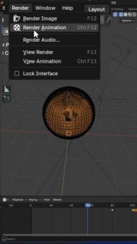 Симуляция жидкости BLENDER / жидкость в коллизии сферы