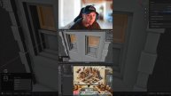 Создание 5-го здания в стимпанк городе | Blender | Стрим по 3