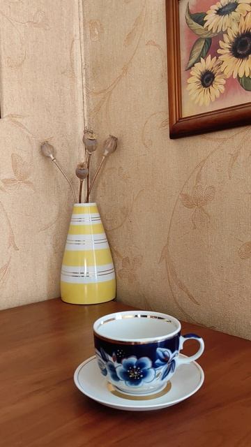 Блюдце нашло чашку или чашка нашла блюдце ☕#фарфор#ча?