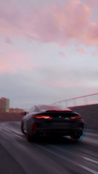 BMW M8 дрифт Blender
