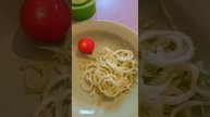 Огуречные макароны. Спиральная овощерезка. #фруктовая