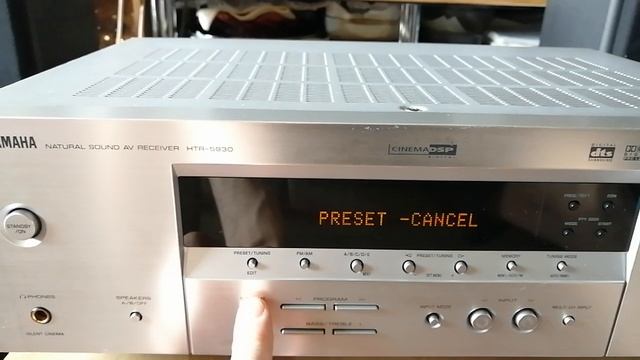 Yamaha HTR-5930 ( RX-V359 ) Сброс настроек на заводские установки. Factory reset.