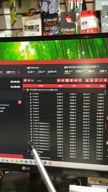 Как нагревается за час нагрузки видеокарта MSI GeForce RTX 5060 Ti 16G INSPIRE 2X OC (G506T-16I2C) ?