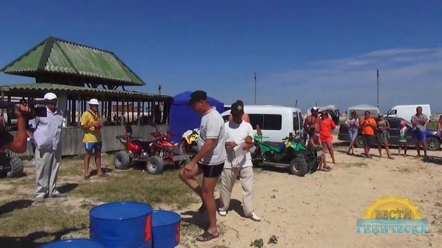 Церемония награждения мотокросса на Арабатской стрелке