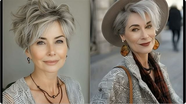 МОДНЫЕ СТРИЖКИ ДЛЯ ЖЕНЩИН 50+60+70+ 💖 АСИММЕТРИЧНЫЕ СОВР?