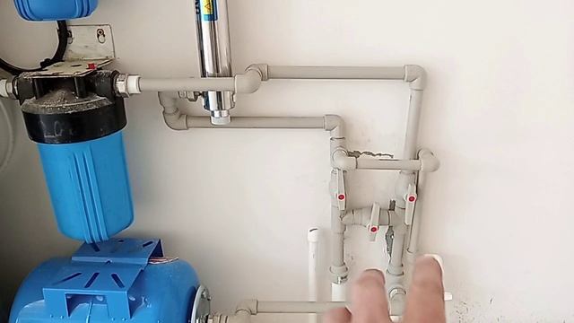 Монтаж системы умягчения с будущим переносом в колодец скважины