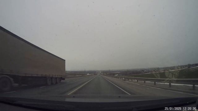 Дорога г. Саратов - г. Вольск. 25 января 2025 г.
