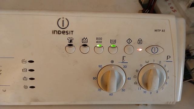 Панель стиральной машины INDESIT WITP82 ошибка F03