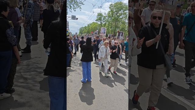 Бессмертный полк 2025 в городе Абакане.