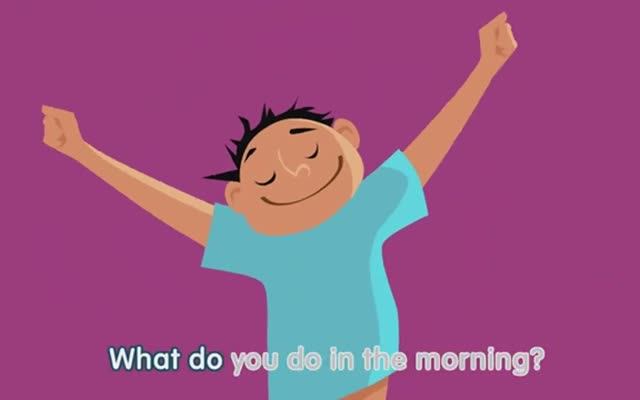 Английский для детей What Do You Do in the Morning