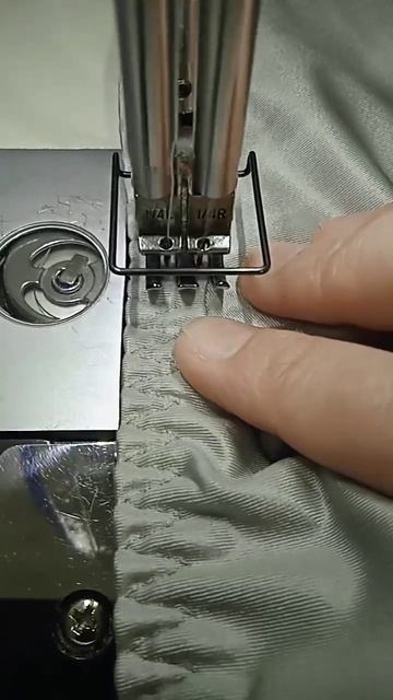туннельная лента на двухигольной машине