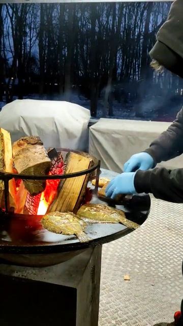 Камбала на Балтийском "гриле" 🔥🐟🌊