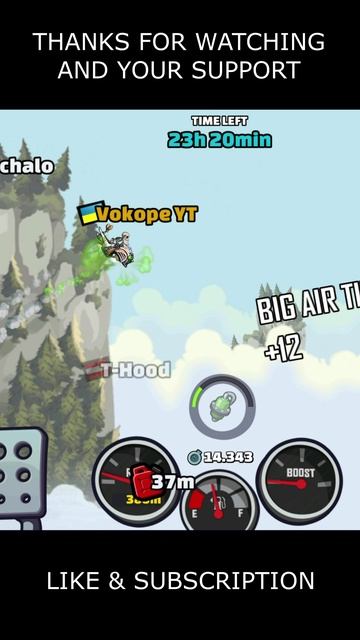 🎧 Is HOVERBIKE A Top Today? 🎧 (Parkour) - Hill Climb Racing 2 #shorts #hcr2