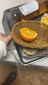 Поднос 42*30см серый