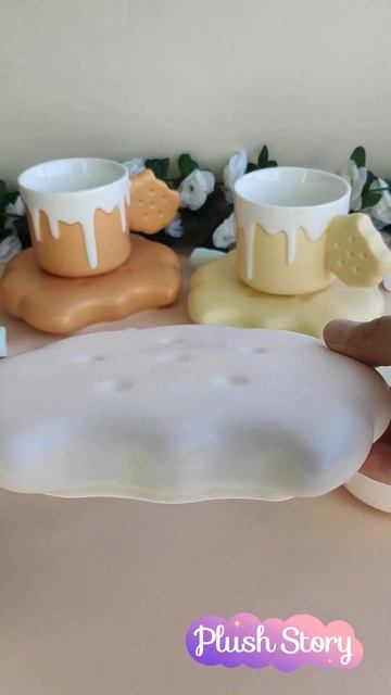 Чайная пара Печенье розовая