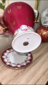 Роскошная пара Ваза и поднос -подставка 😍😍😍 #антикв