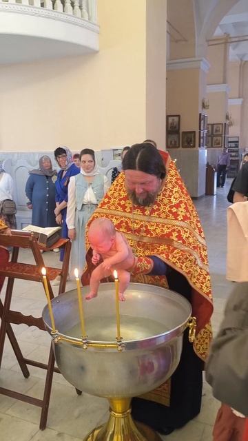 Крещение Назиной Ксении.