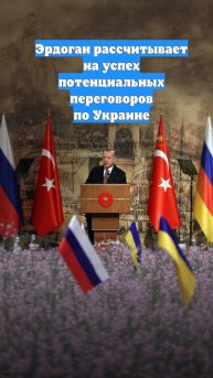 Эрдоган рассчитывает на успех потенциальных переговоров по Украине