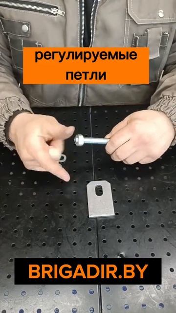 Регулируемые петли М12 с пластиной под приваривание. Е?