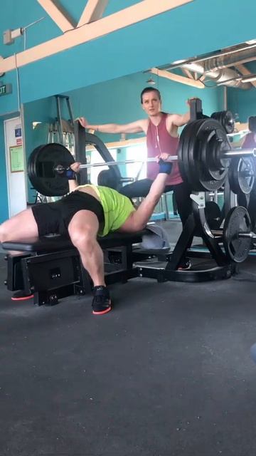 Жесткая тренировка жим 147 4х4,157 2х2, 167 5х1 #gym