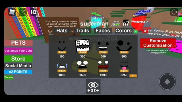 Играем в Geometry Dash в Roblox #2(У меня новый квадрат)