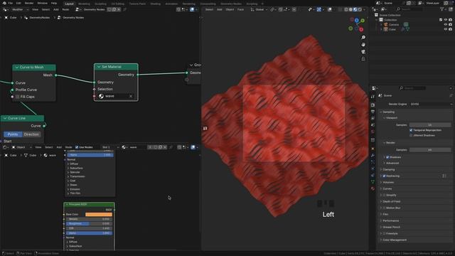 Моушн дизайн с использованием Geometry Nodes в Blender 4.3