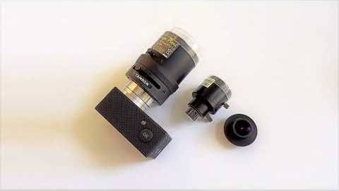 Настраиваемый объектив на экшен камеру