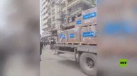 غزة.. وصول ثلاث شاحنات محملة بالأدوية إلى مفترق الشعبية