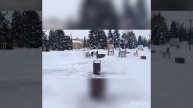 Снег,кружил и падал.
