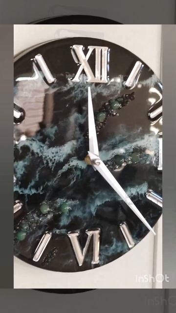 готовы мои  часики  🖤 диаметр 25см 🌊