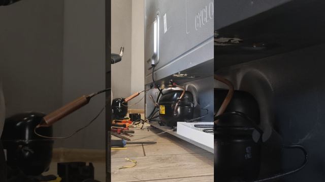 Gorenje sbs всего 2 года, клин компрессора+утечка фреона #ст?