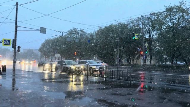 🇷🇺 Снежная майская погода в Нижнем Новгороде в 2024-м ?