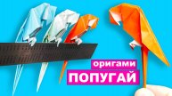 Как сделать Оригами Попугая из бумаги. Оригами Птица своими руками