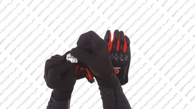 Перчатки   SCOYCO   (mod:HD-12, size:M, красные, текстиль, карбон)...