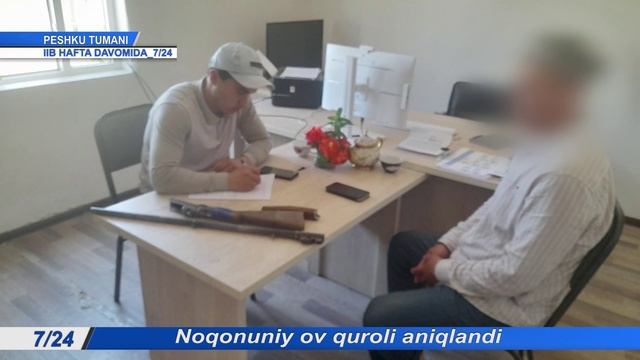Ноқонуний ўқ отар қуролларни сақлаб юрганлар ушланди