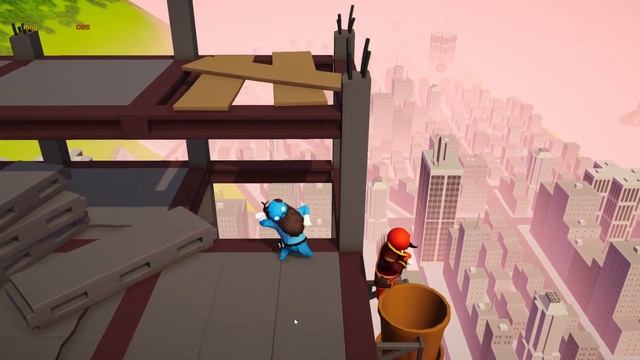 Бабка всем раздала в Gang Beasts