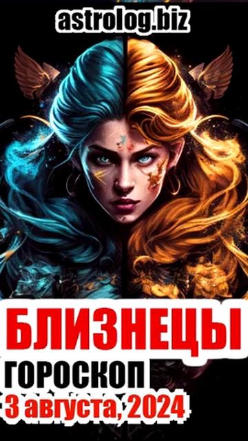 БЛИЗНЕЦЫ   гороскоп на 3 августа, 2024