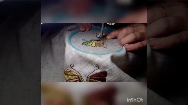 ВЫШИВАЮ БАБОЧЕК НА ПРОСТОЙ МАШИНКЕ