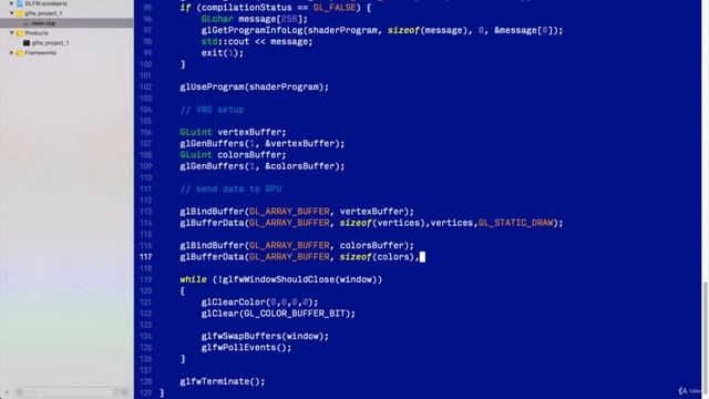 12. GLSL, shaders attributes and geometry VBOs