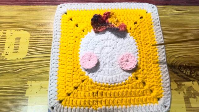 💛🧡💛 МОТИВ ДЛЯ ДЕТСКОГО ПЛЕДА КРЮЧКОМ / 🐔 МОТИВ КУРОЧКА / 🧶🧶🧶 ДЕТСКИЙ ПЛЕД КРЮЧКОМ
