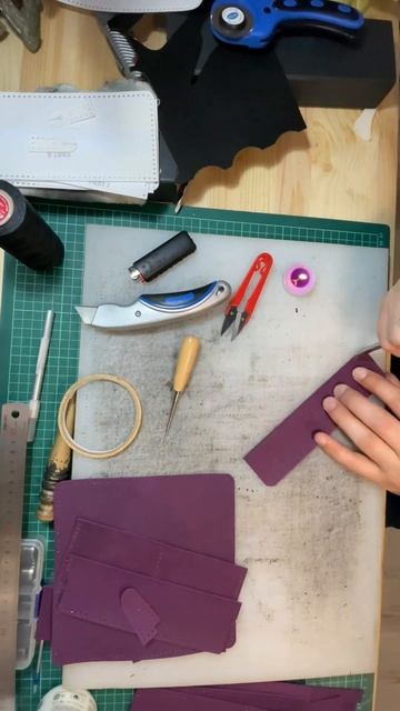 Женский кошелек из кожи ручная работа @craftinside7 все мои ?