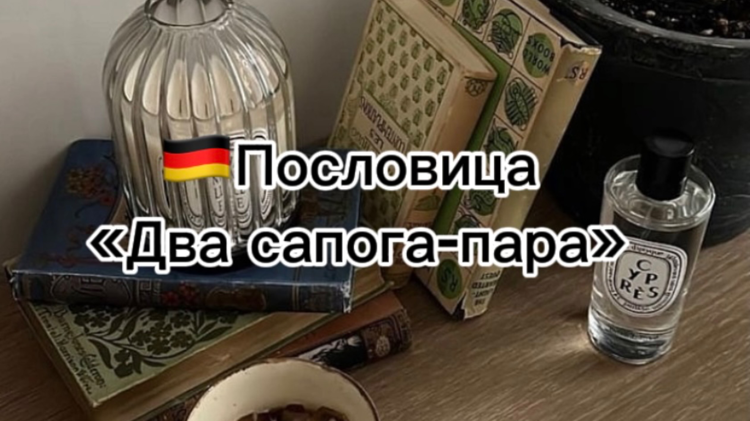 🇩🇪Пословица «Два сапога-пара на немецком языке