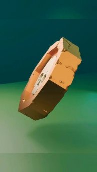 золотая монета пирата, для игры 😎 #blender #3d #shorts