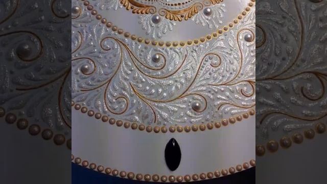 Настенные часы. Точечная и текстурная роспись.
