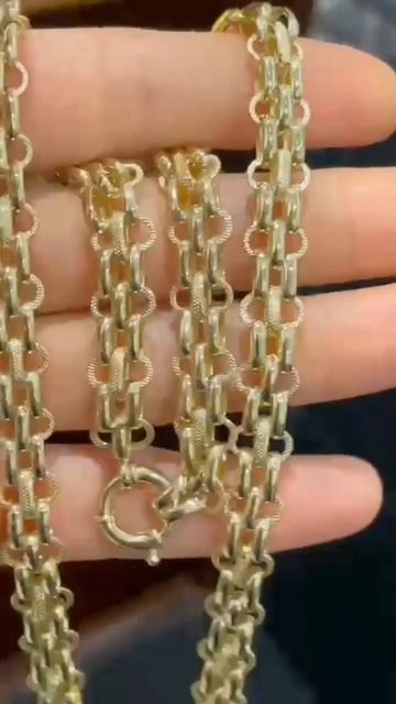Золотая заводская цепочка 585 пробы, вес 14,36 грамм, длин?