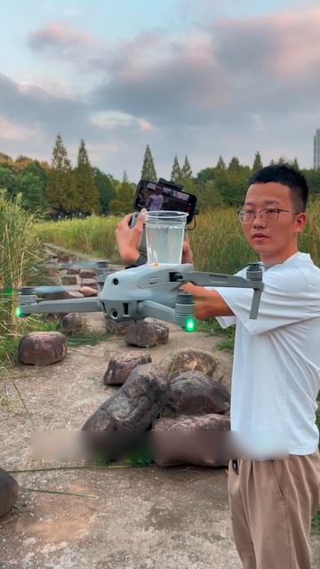 drone was flown with water #shortsvideo