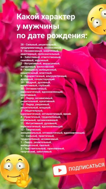 Какой характер у мужчины по дате рождения / Гороскоп А?