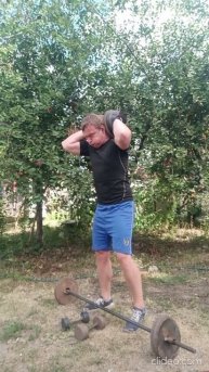 Домашняя тренировка.Приседания,выпрыгивание с весом #
