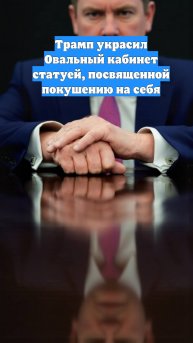 Трамп украсил Овальный кабинет статуей, посвященной покушению на себя